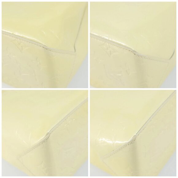 LOUIS VUITTON Monogram Vernis Reade PM Hand Bag Perle M91336 LV Auth 142816 - Picture 14 of 16